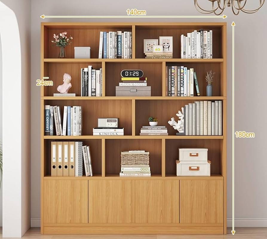 Amazon.com: ZXLAGDB Solid Wood Combo Reading Bookshelf, Wall